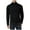 Black, variant on JEANS Mens Quarter-Zip Pullover Sweater, Charcoal Grey, L