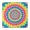 Colorful Tie Dye-1, variant on Colorful Tie Dye Circle Swirl Pattern Square Fitted Tablecloth with Elastic Edge,Square Table Cover,Washable Elastic Table Cover for Home Kitchen Party Decor 34"x34"