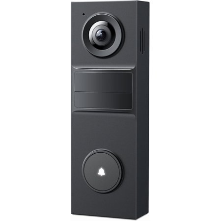2K Wired Smart Video Doorbell - 160° Ultra-Wide View, Person Detection, 2-Way Talk, Call, Night Vision, Subscription-Free Local Stora or Optional Cloud, Works with Alexa, D205