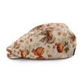 thumbnail image 2 of FUIALDOLG Pumpkin Plaid Bow Pattern Polyester Newsboy Cap with Light, Soft Adjustable Flat Cap for Camping Golf Driving, 2 of 4