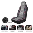thumbnail image 6 of Jeiento Butterfly Car Seat Covers Set of 2 Breathable Front Seat Covers Waistline Print Stretch Polyester Fabric Cover Boho Floral Soft Front Seat Cover Universal Fit for Auto SUV, 6 of 7