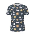 thumbnail image 5 of Wukai Cartoon Animals Print Men's Short-Sleeved Mesh T-Shirt,Quick-Dry Short Sleeve Workout T-Shirt-X-Large, 5 of 8