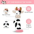 thumbnail image 5 of Funny Cow Socks for Women and Teen Girls - Cute Novelty Crazy Silly 3D Animal Socks Gift for Mom Girlfriend - Mothers Valentines Cow Lover Birthday Fun Gift Ideas Christmas Stocking Stuffers, 5 of 7