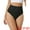 Black, variant on Women's High-Waisted Tummy Control Thong Stretchy Underwear L Black