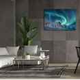thumbnail image 6 of Epic Graffiti 'Aurora Borealis In Norway Green' by Epic Portfolio, Giclee Canvas Wall Art, 60"x40", 6 of 8