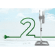 thumbnail image 4 of Ventilador eléctrico Midea serie KYT para suelo o mesa para uso doméstico, 4 of 5