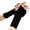 Black, variant on Winter For Women Thermal Windproof Elastic Touchscreen Compatible Warm Knit Mittens, White