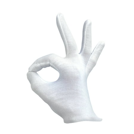 Loftus Santa Magician Costume Accessory Pair Gloves, White, One Size