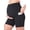 Black, variant on Deago Women's Maternity Yoga Shorts Over The Belly Bump Summer Workout Running Active Short Pants with Pockets (Black, S)