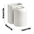 thumbnail image 3 of Toothbrush Holders For Bathrooms Shower Wall Mount Toothbrush Organizer With Mouthwash Cup Easy To Clean Toothbrush Hanger, 3 of 6