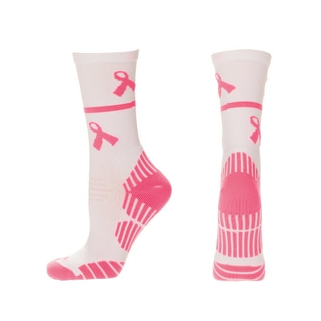 

Breast Cancer Awareness Crew Socks Made in The USA