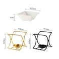 thumbnail image 5 of Xingzhi Essential Oil Burner Aroma Diffuser Melt Tea Holder Light Gold 9.3x9.4cm, 5 of 5