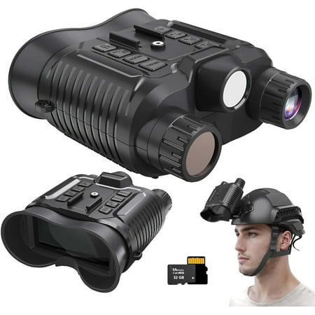 Aorsher 4K Night Vision Binoculars for Adults 2.7 Ultra-HD TFT screen 8X Digital Zoom Night Vision Goggles with Head Strap and 32GB Memory Card