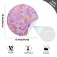 thumbnail image 5 of 15 Inch Round Grid Plate Mats Heat Non-Slip Resistant PVC Placemats for Kitchen Dining Table Decor Small Colors Shapes 4PCS, 5 of 5