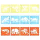 thumbnail image 3 of Kids Stencils For Drawing 12Pcs Assorted Color Reusable Craft Templates Safe Material Perfect For DIY Projects, 3 of 5
