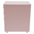 thumbnail image 3 of ​​Pink Modern 3-Layer Metal Mobile File Cabinet with Lock,Silent Slides & 4 Wheels,for Home Office & Desktop Clutter-Free​, 3 of 13