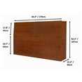 thumbnail image 6 of Memomad Bali Storage Queen Mid-Century Headboards Bookcase, Caramel, 6 of 7