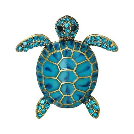 Elegant Floral Gold Plated Brooch Pin Featuring Flower and Sea for Women’s Dress Party Jewelry Accessory Handmade Garment Pin Statement Accessories 3.3 cm×3.4 cm Green
