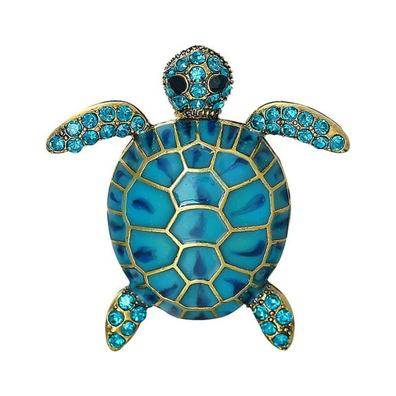 duhgbne fashion floral brooch pin gold plated flower and bee/sea turtle decorative garment dress jewelry for women party accessory brooches pin