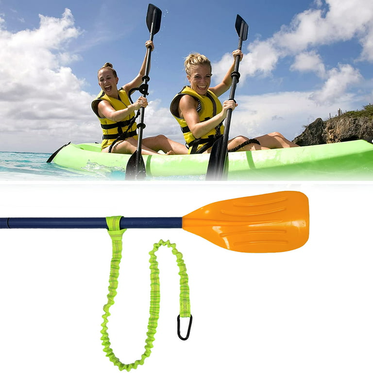 LeKY Paddle Leash Adjustable Wear-resistant Fixed Accessories Elastic  Safety Fishing Rod Lanyard for Kayak