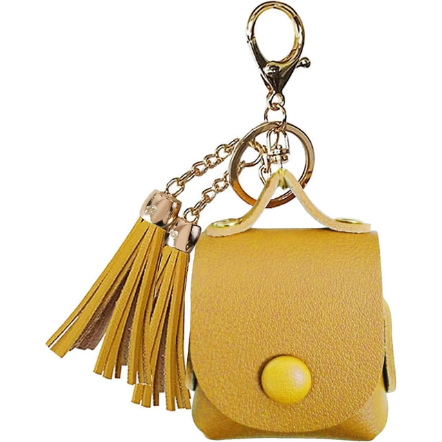 Funda de Carga YONGSHENG para Apple Airpods 1/2 Cuero PU Amarillo