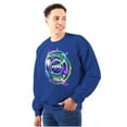 thumbnail image 3 of Airbrushed NASA We Out There Spaceman Sweatshirt for Men or Women Brisco Brands M, 3 of 6