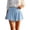 Sky Blue, variant on Women's High Waisted Shorts with Ruffled Sky Blue S