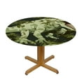 thumbnail image 3 of JEUXUS Abstract Wildlife Dinosaur Camo Round Tablecloths Cool Ancient Jungle Animals Dino Camouflage Print Table Linen Cloth Cover for Home Kitchen Dining Room Outdoor Patio Decoration, 3 of 7