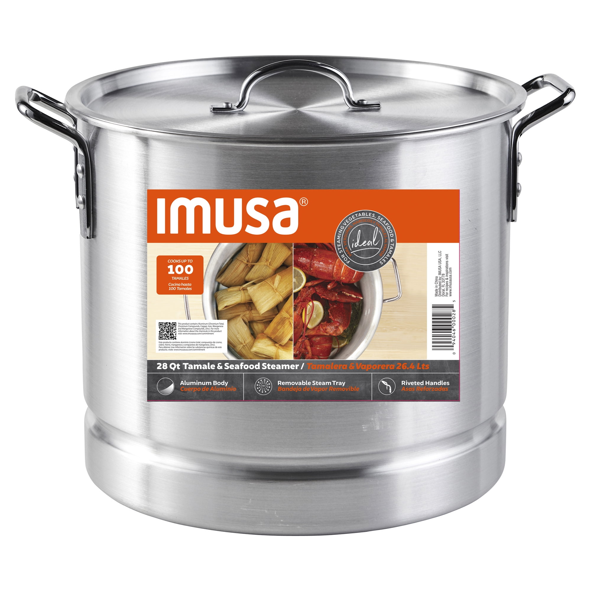 IMUSA 28qt Aluminum Steamer