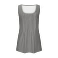 thumbnail image 6 of Tank Tops for Women Plus Size Crew Neck Sleeveless Casual Solid Color Womens Round Neck Summer Tops, 6 of 6