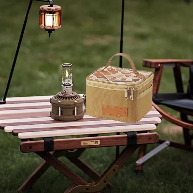 Organizador de Condimentos para Exteriores, Kit de Bolsa y Contenedor para Botellas de Condimentos de Camping con Asa