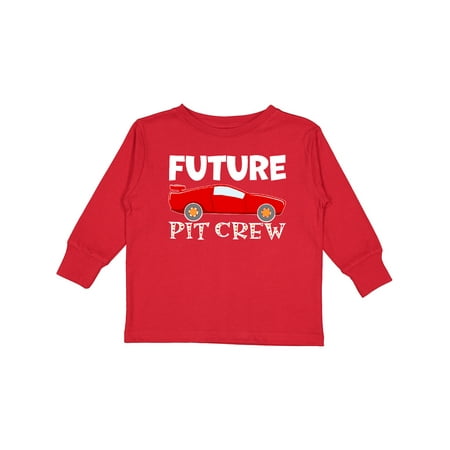 

Inktastic Future Pit Crew Red Race Car Gift Toddler Boy or Toddler Girl Long Sleeve T-Shirt