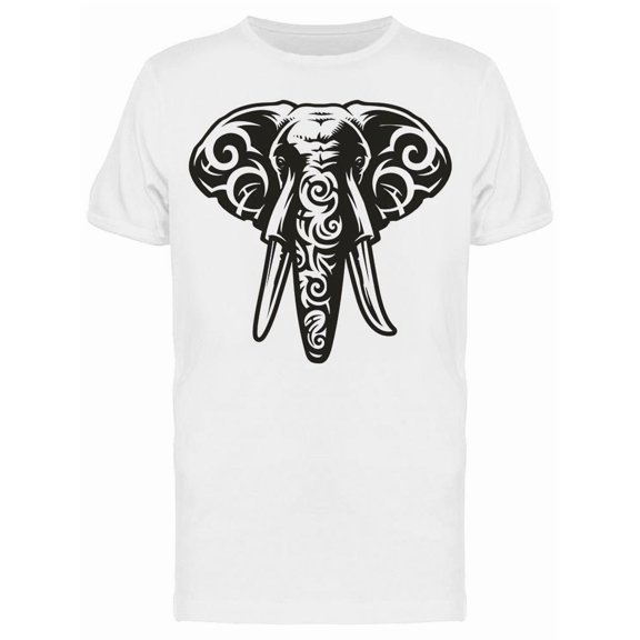 African Tribal Elephant Head Tee Men's -Image by Shutterstock