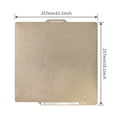 thumbnail image 4 of PEI Build Plate 3D Print Bed Double Side Textured PEI Surface Magnetic Spring Steel Flexible Platform Removable Build Surface Print Mat Compatible with Bambu Lab X1/X1C/X1E/P1P/P1S/A1 3D Printer, 4 of 7