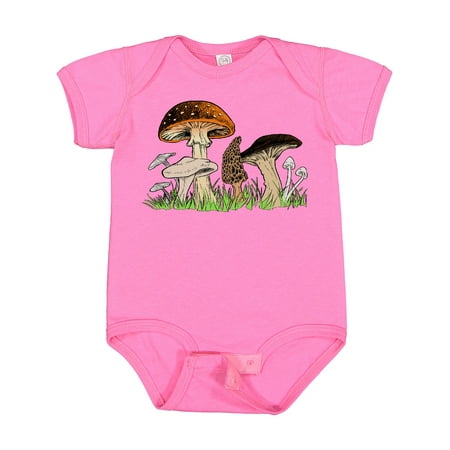 

Inktastic Mushroom Hunting for Morel Mushroom Gift Baby Boy or Baby Girl Bodysuit