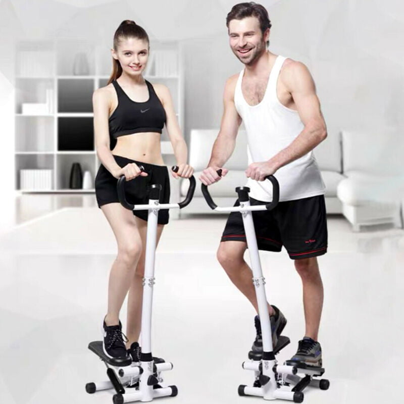 Details about   Foldable Fitness Exercise Stair Stepper Machine Equipment with handle bar 