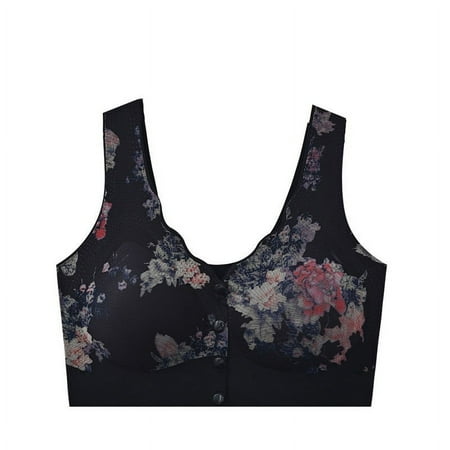 Black of Friday Deals!Clearance Staron No Underwire Bras for Women No Underwire Comfort Bras Stretch Wireless Bras Comfortable Large Size Bra Everyday Bras