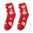 thumbnail image 4 of Hot Sales Ankle Socks Under $5 GIJNRIUIUA Wine Crew Socks Plush Slipper Socks Women Colorful Warm Fuzzy Socks Cozy Soft for Winter Indoor Running Socks, 4 of 6
