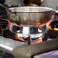 thumbnail image 4 of 2pcs Stainless Steel Wok Ring Metallic Round Bottom Wok Rack 10.43x11.8inch Universal Size Inch For Hy, 4 of 5