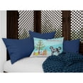 thumbnail image 3 of Carolines Treasures CK3801PW1216 Aussiedoodle 2 Christmas Tree Canvas Fabric Decorative Pillow, 12H x16W, multicolor, 3 of 4