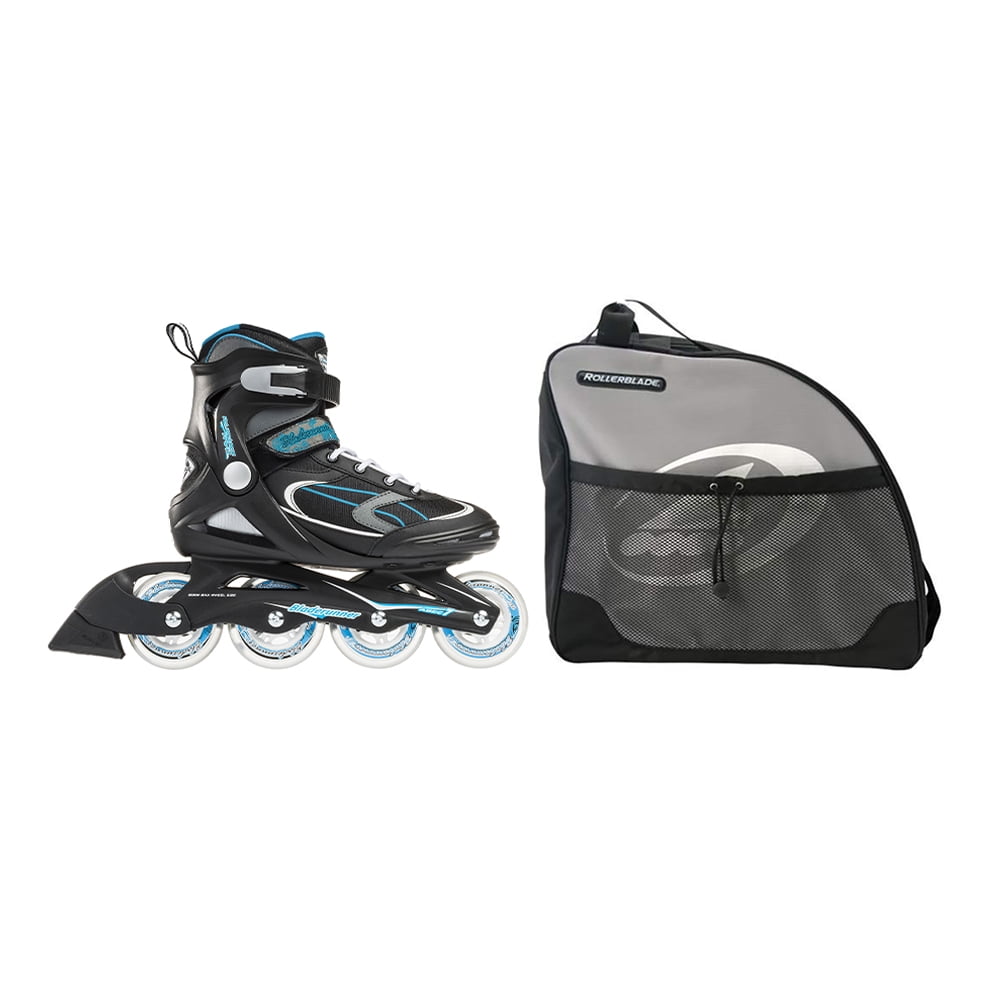 Rollerblade Womens Adult Inline Skate, Size 8 & Skate Bag with Carry