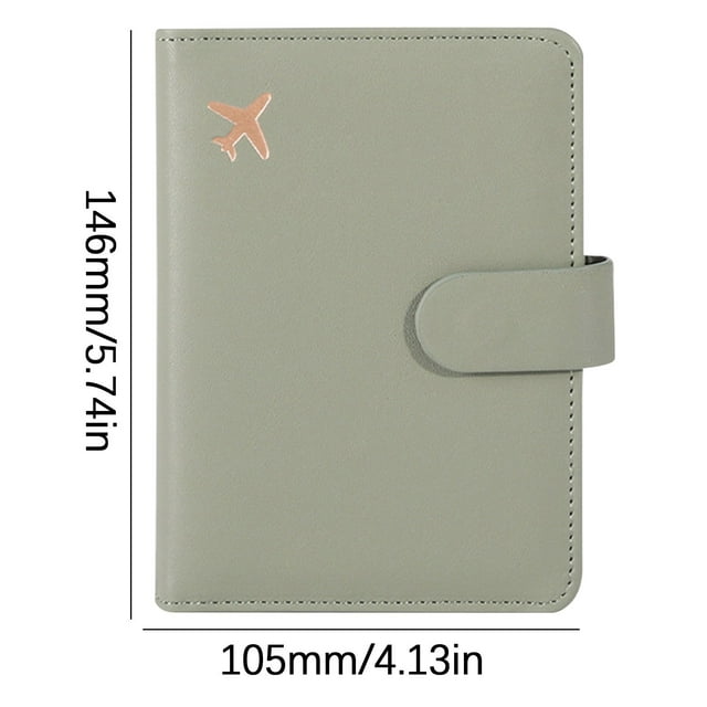 Leather Passport Bag With Multiple Card Slots And Multi-functional Document Protector