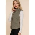 thumbnail image 3 of J. METHOD Women’s Quilted Vest – Lightweight Sleeveless Full Zip Up Casual Stand Collar Padding Gilet Jacket with Pockets, 3 of 6
