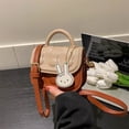 thumbnail image 3 of Bolso pequeño tipo cartera con forma de conejo para niñas y niños, con sangría, para llevar en la mano, 3 of 6