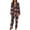 #0017-Black, variant on Betivan Ladies' Pajama Set, Valentine's Day Heart Printed Long Sleeve Lapel Top & Pants, Casual Fashion Sleepwear for Home Holiday