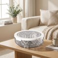 thumbnail image 1 of Elodie Divided Serving Tray Rotatable Compact Nut Container for Home New Year Party Clear Gray, 1 of 8