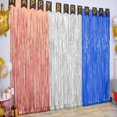 thumbnail image 2 of TICKJOY 10 Pack Foil Curtain Backdrop – 3.3x6.6ft Metallic Foil Fringe Curtains Photo Booth Tinsel Backdrop for Birthday Wedding Baby Shower Bachelorette Christmas Halloween Party Decorations, 2 of 6