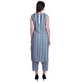 thumbnail image 4 of Moomaya Printed Womens Sleeveless Peter Pan Collar Kurta Pant Set,2 Piece Ethnic Set, 4 of 6