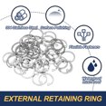thumbnail image 3 of Uxcell Internal Retaining Rings, E-Clip Snap Ring Stainless Steel Internal Circlip for Automobile mm 20  50, 3 of 7