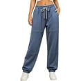 thumbnail image 2 of CQONEPT Women's High Waist Jogger Sweatpants Drawstring Loungewear Pant with Pockets Soft Cuffed Ankle Loose Casual Workout Pants, 2 of 6